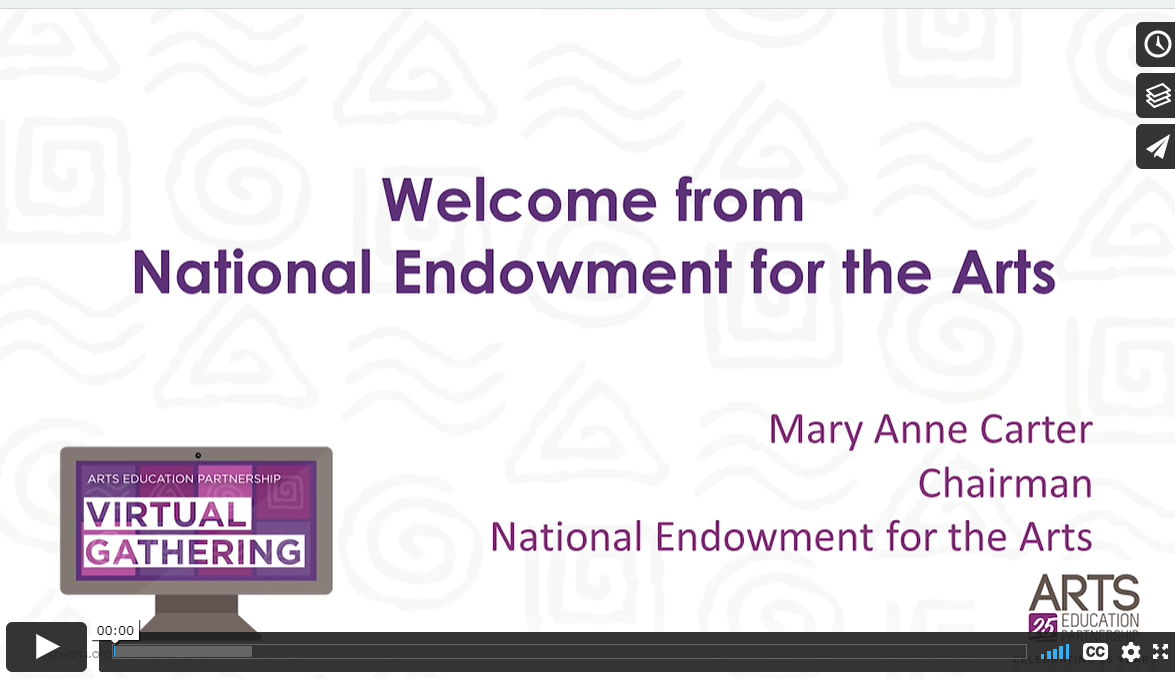 Arts Endowment Welcome video