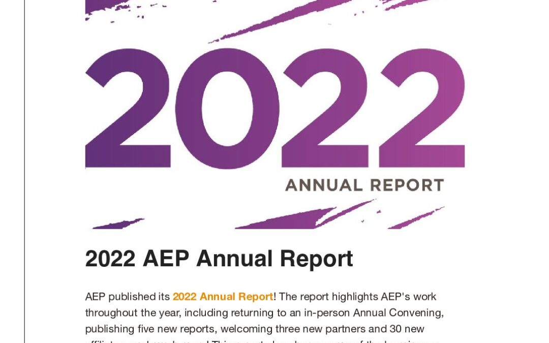 ArtsEd Digest _ 2022 AEP Annual Report