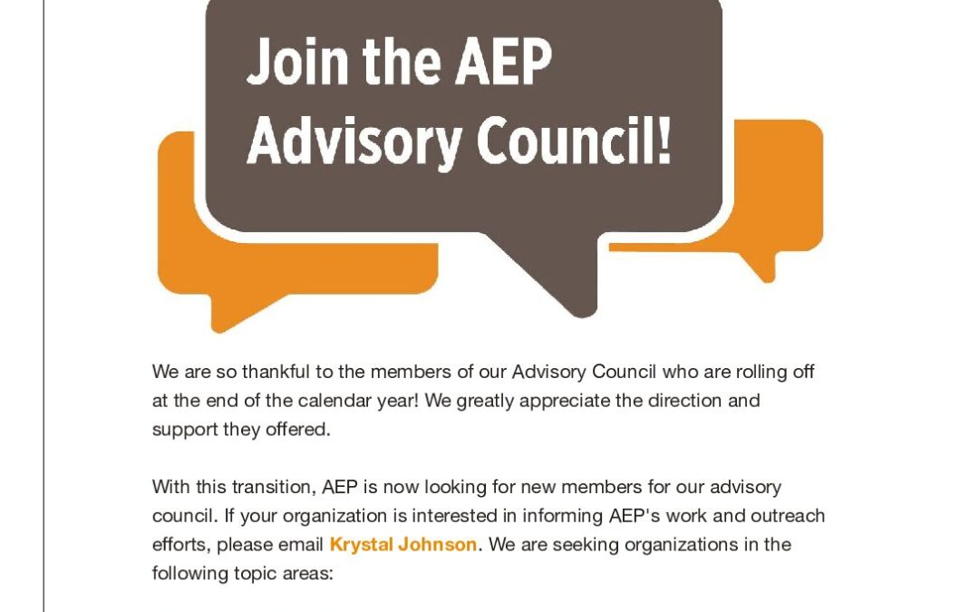 ArtsEd Digest _ Be Part of the AEP Advisory Council!
