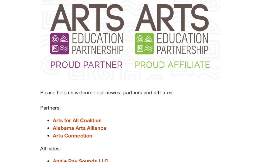 ArtsEd Digest _ Check Out Our Newest Partners and Affiliates!