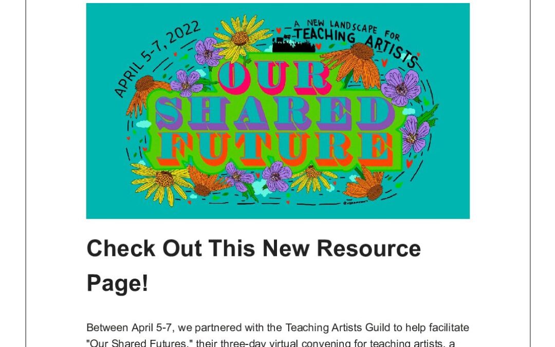 ArtsEd Digest _ Check Out This New Resource Page