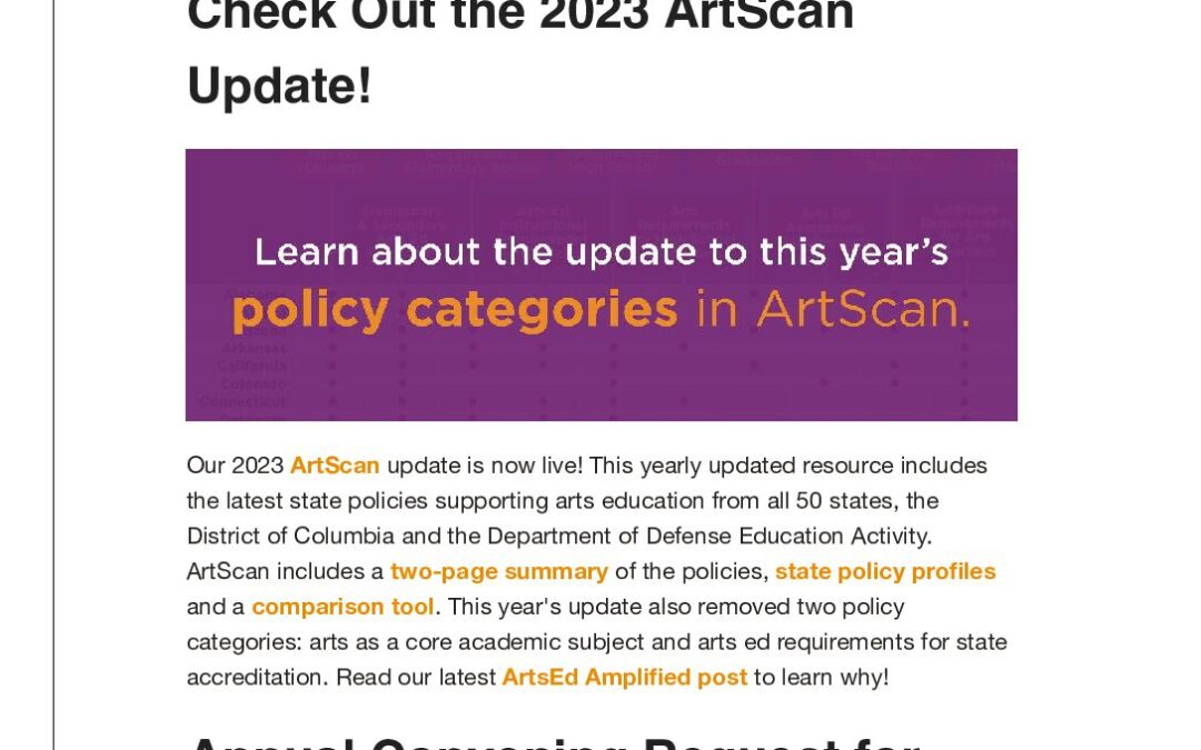 ArtsEd Digest _ Check Out the 2023 ArtScan Update!