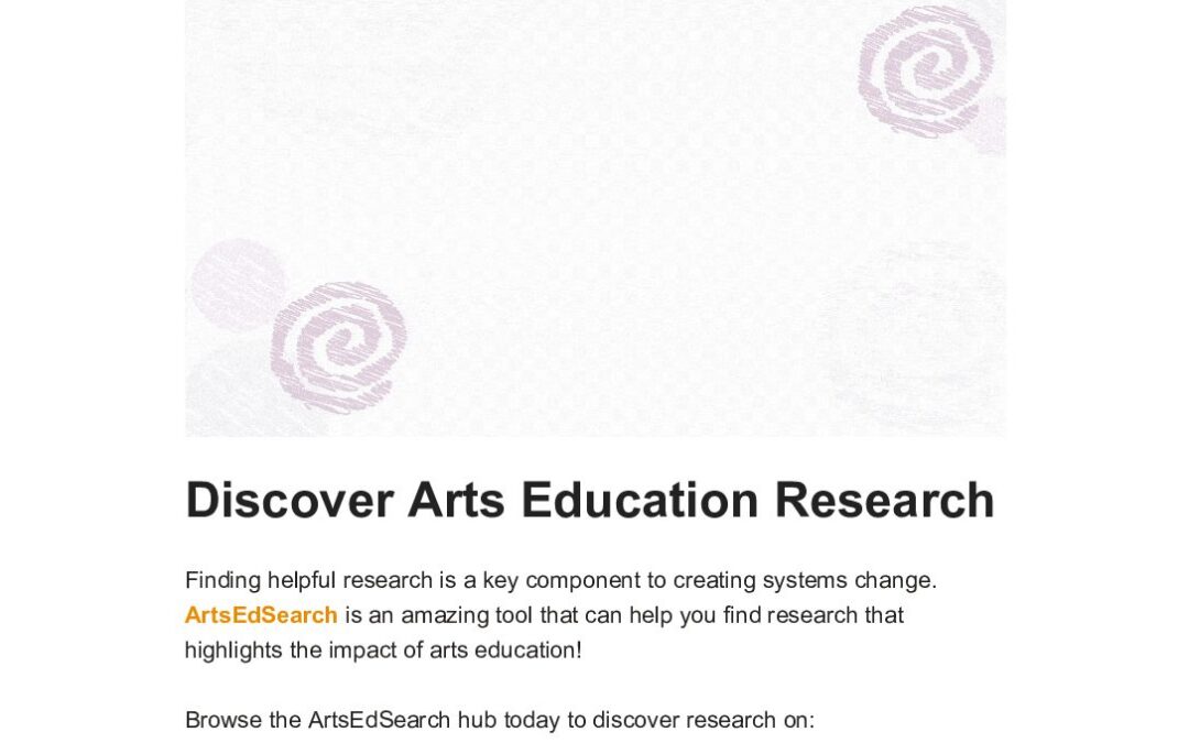 ArtsEd Digest _ Discover Arts Education Research