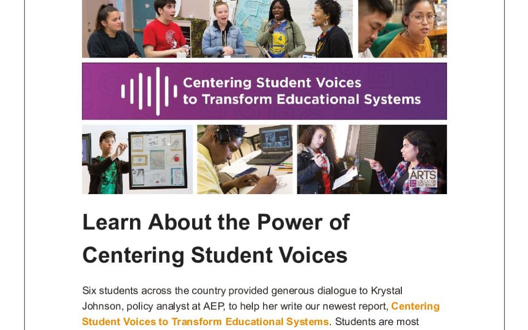 ArtsEd Digest _ Learn About the Power of Student Voices