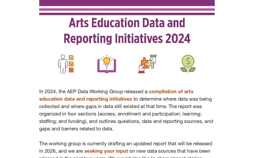 ArtsEd Digest _ Seeking Arts Data Sources & Impact Stories