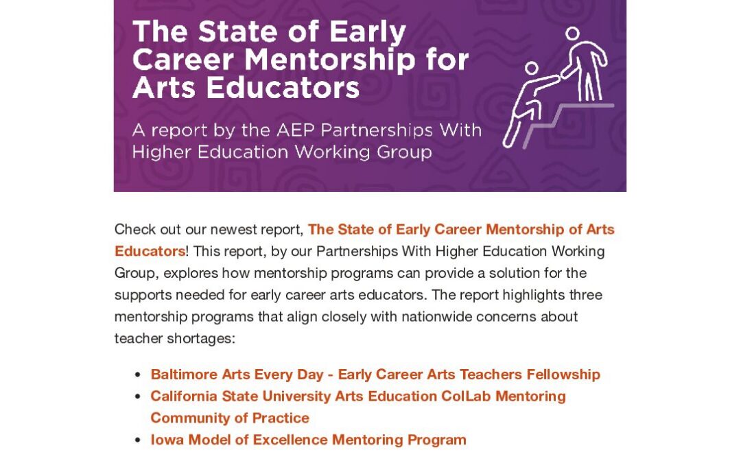 ArtsEd Digest _ The State of Early Career Mentorship for Arts Educators