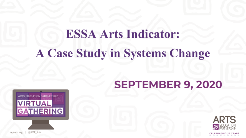 ESSA Arts Indicator Screenshot