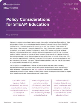 Policy Considerations for STEAM Education