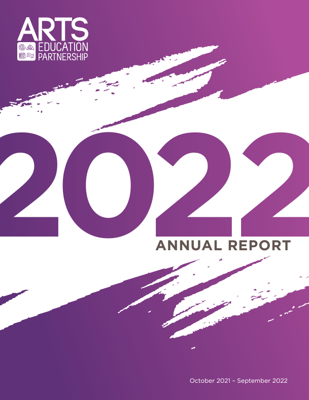 Graphic cover of AEP's 2022 Annual Report.