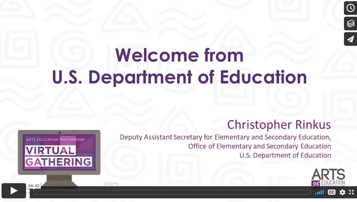 U.S. Dept. Education Welcome Video